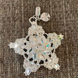 Kate spade silver Christmas ornament